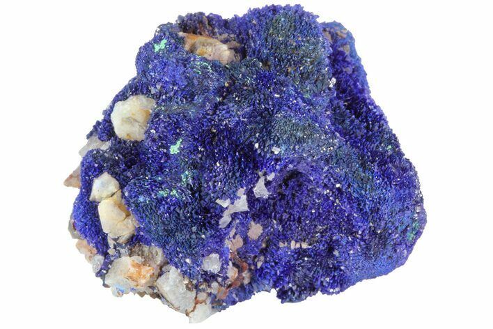 Sparkling Azurite Crystal Cluster - Morocco #73418